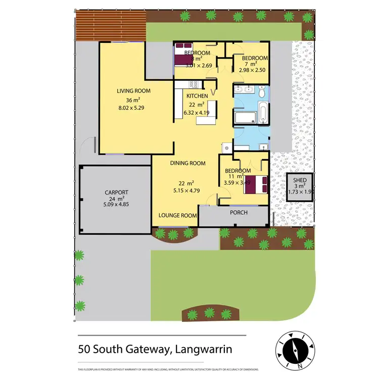 Floorplan of Homely house listing, 50 Southgateway, Langwarrin VIC 3910