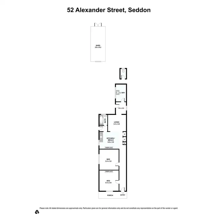 Floorplan of Homely house listing, 52 Alexander Street, Seddon VIC 3011