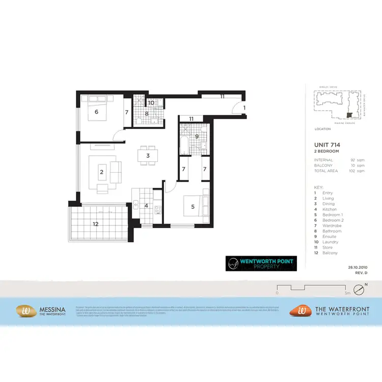 Floorplan of Homely apartment listing, 714/14 Baywater Drive, Wentworth Point NSW 2127