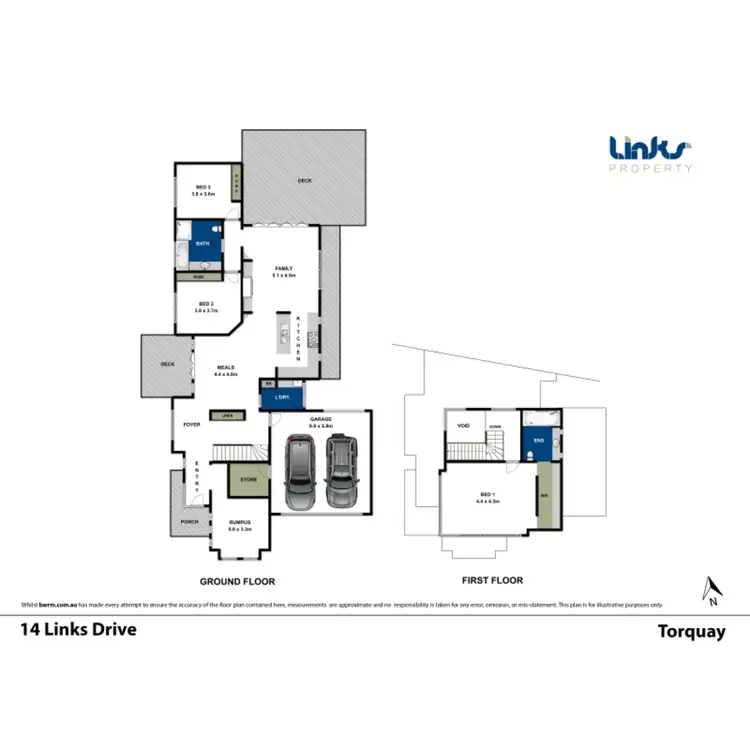 Floorplan of Homely house listing, 14 Links Drive, Torquay VIC 3228
