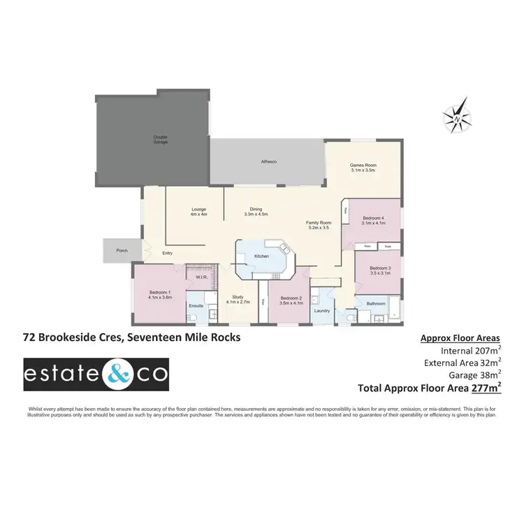 Floorplan of Homely house listing, 72 Brookeside Crescent, Seventeen Mile Rocks QLD 4073