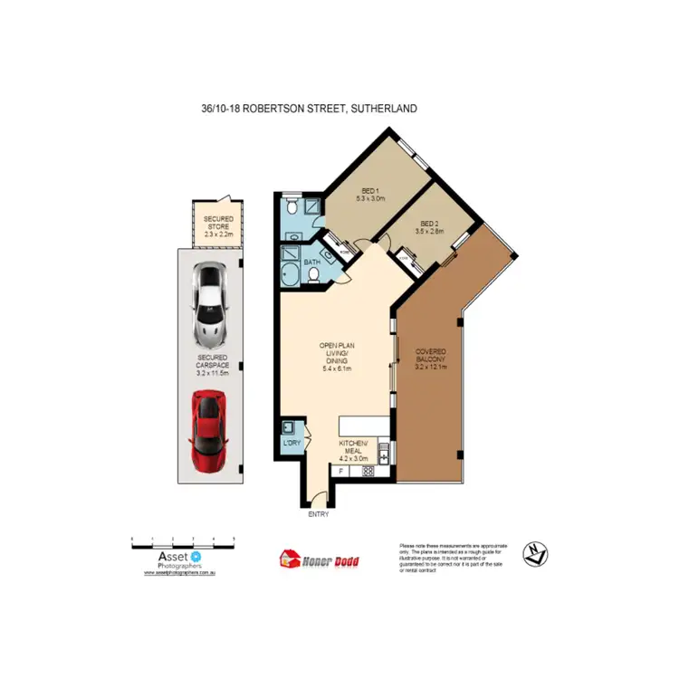 Floorplan of Homely apartment listing, 36/10-18 Robertson Street, Sutherland NSW 2232