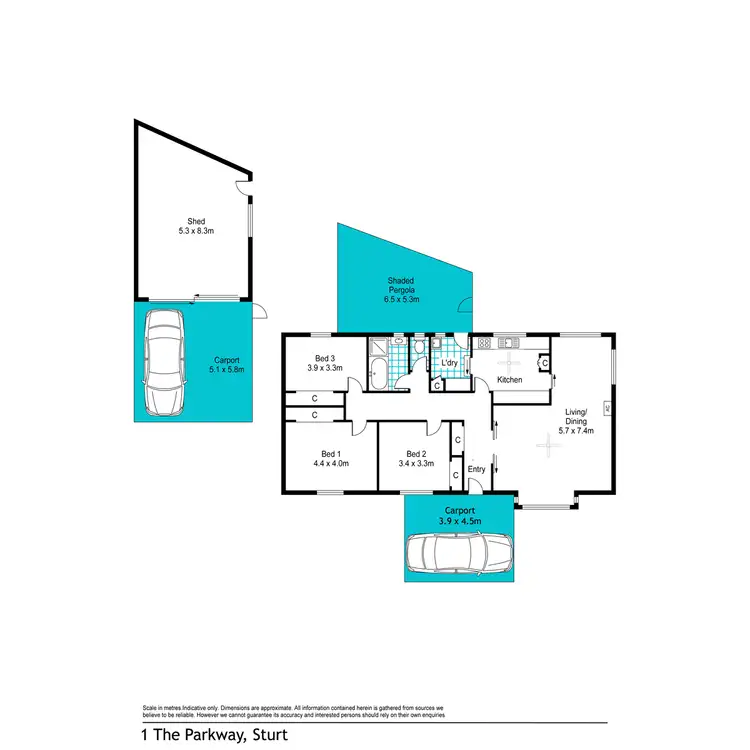 Floorplan of Homely house listing, 1 The Parkway, Sturt SA 5047
