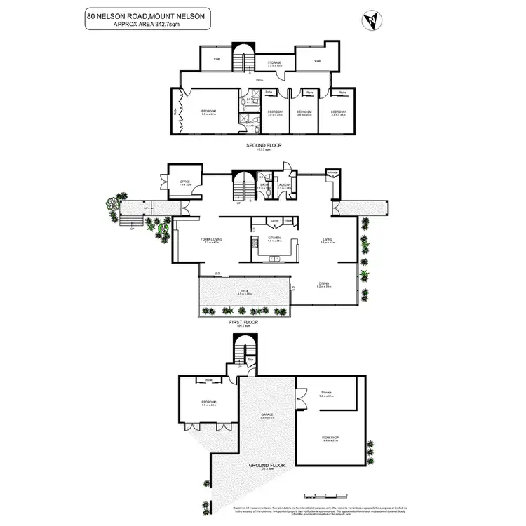 Floorplan of Homely house listing, 80 Nelson Road, Mount Nelson TAS 7007