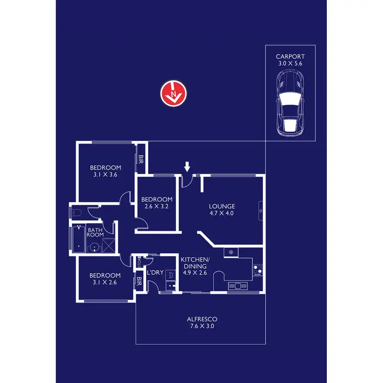 Floorplan of Homely house listing, 10 Clear Water Drive, Clifton Springs VIC 3222