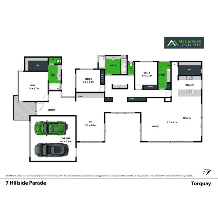 Floorplan of Homely house listing, 7 Hillside Parade, Torquay VIC 3228