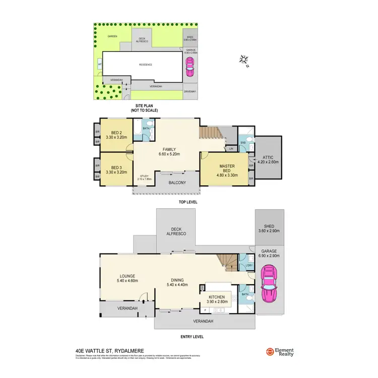 Floorplan of Homely house listing, 40E Wattle Street, Rydalmere NSW 2116
