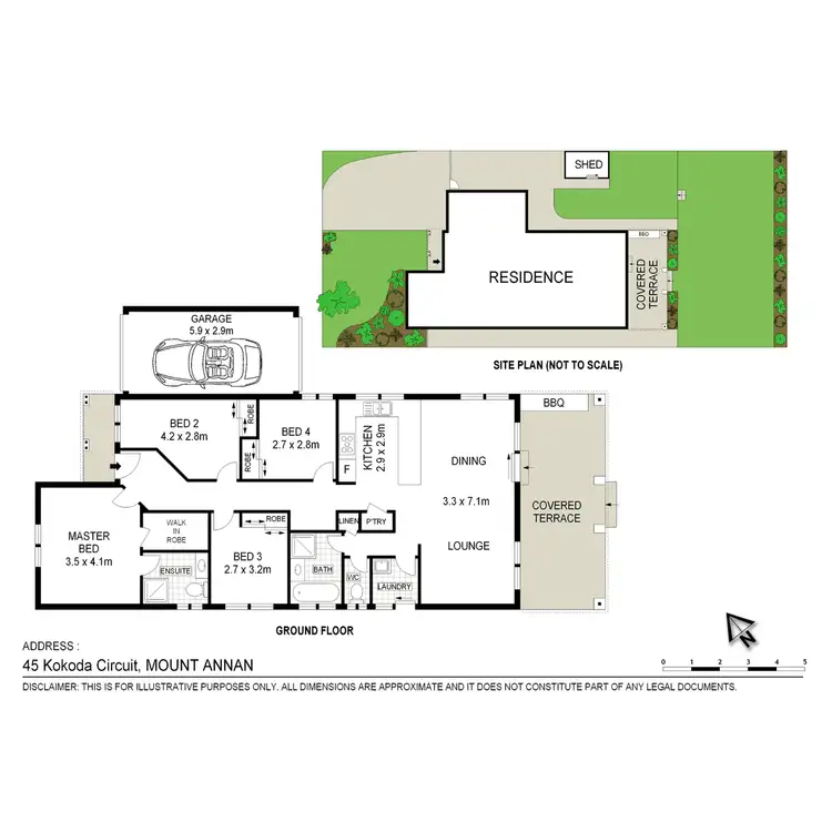 Floorplan of Homely house listing, 45 Kokoda Circuit, Mount Annan NSW 2567