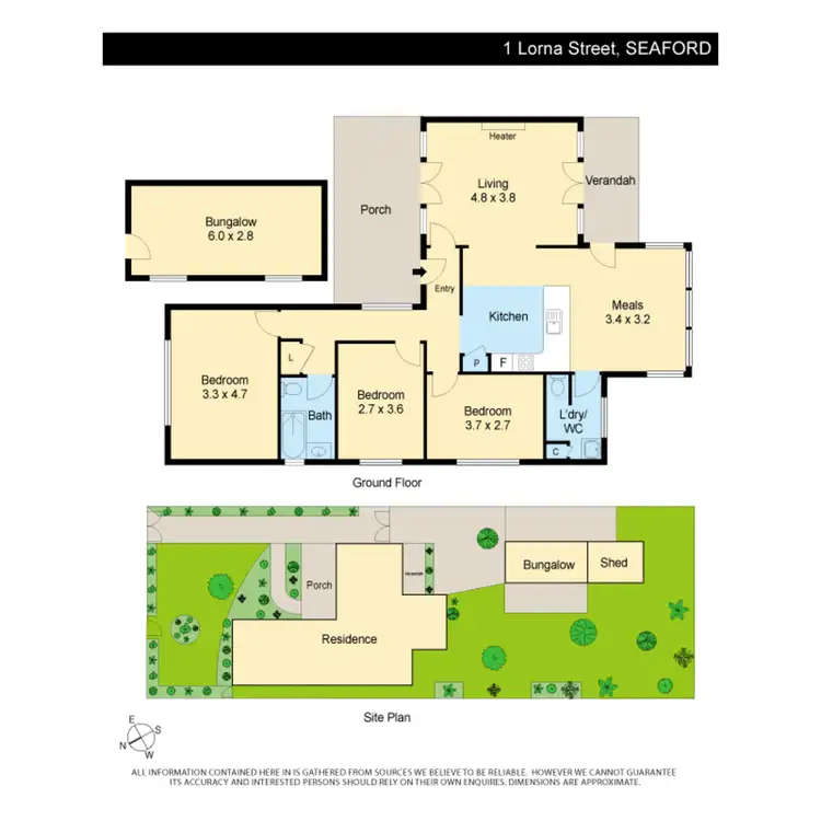 Floorplan of Homely house listing, 1 Lorna Street, Seaford VIC 3198