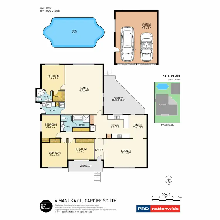 Floorplan of Homely house listing, 4 Manuka Close, Cardiff South NSW 2285