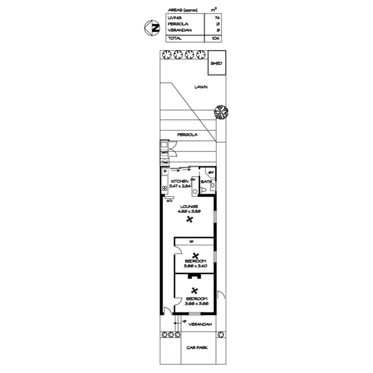 Floorplan of Homely house listing, 1/26 Wellington Street, Exeter SA 5019