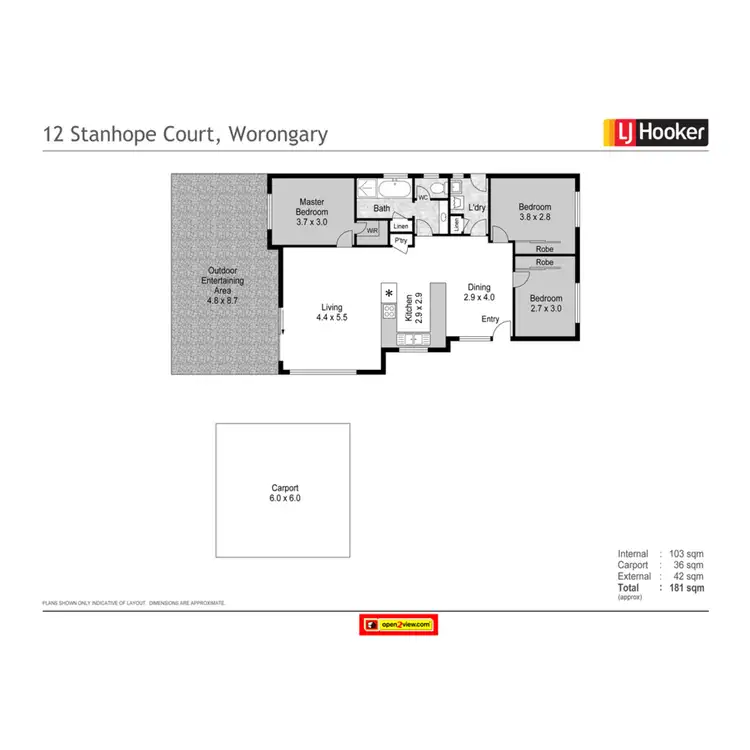 Floorplan of Homely house listing, 12 Stanhope Court, Worongary QLD 4213