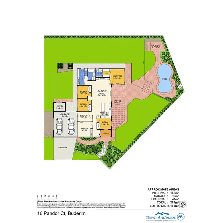 Floorplan of Homely house listing, 16 Pandor Court, Buderim QLD 4556
