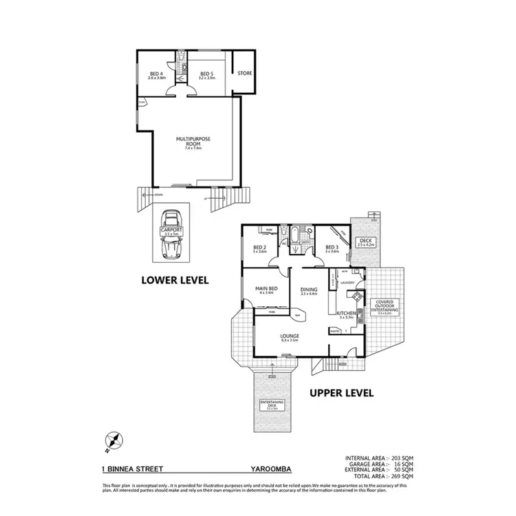 Floorplan of Homely house listing, 1 Binnea St, Yaroomba QLD 4573