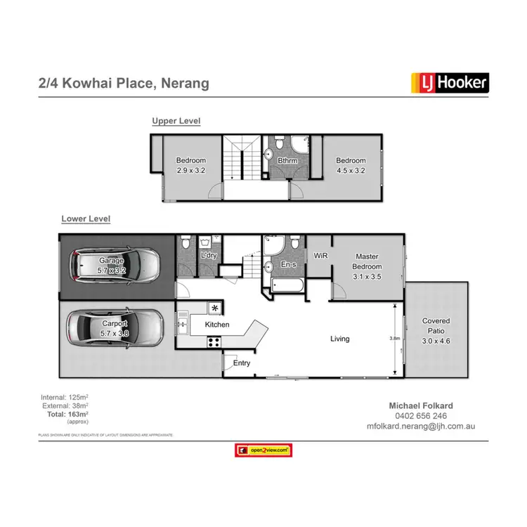 Floorplan of Homely semi-detached listing, 2/4 Kowhai Place, Nerang QLD 4211