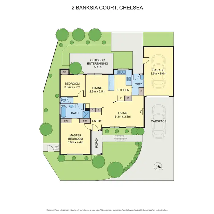 Floorplan of Homely house listing, 2 Banksia Court, Chelsea VIC 3196