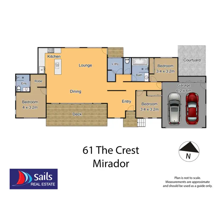 Floorplan of Homely house listing, 61 The Crest, Merimbula NSW 2548