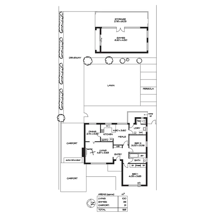 Floorplan of Homely house listing, 164 Piccadilly Road, Piccadilly SA 5151