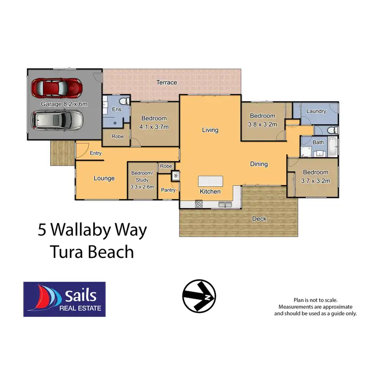 Floorplan of Homely house listing, 5 Wallaby Way, Tura Beach NSW 2548