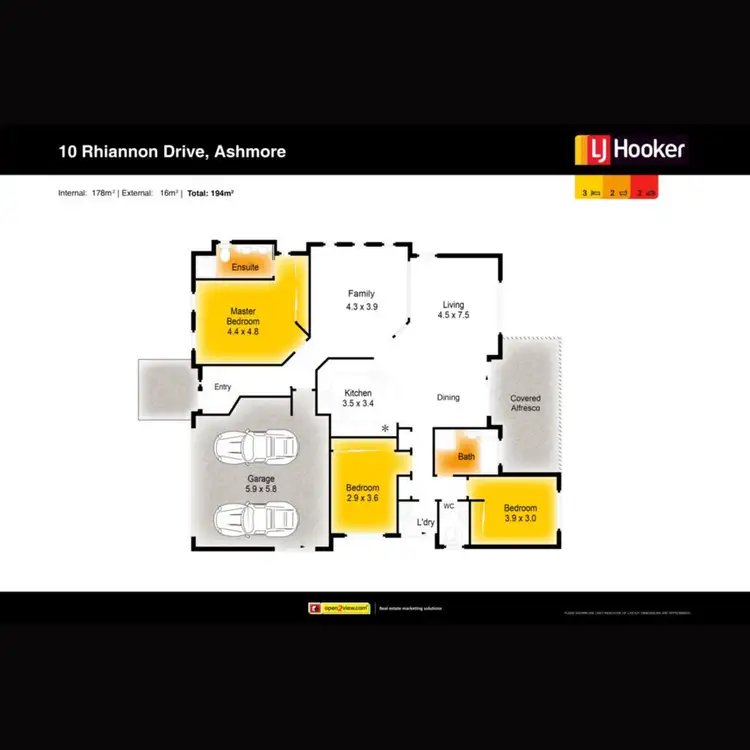 Floorplan of Homely house listing, 10 Rhiannon Drive, Ashmore QLD 4214