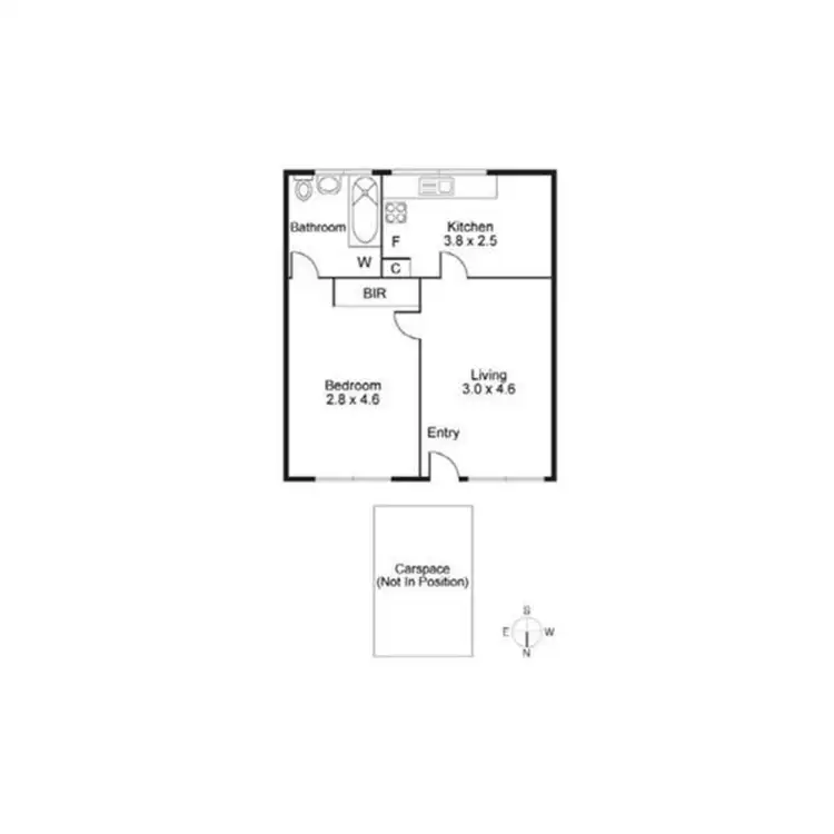 Floorplan of Homely apartment listing, 7/191 Arthur Street, Fairfield VIC 3078