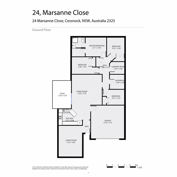 Floorplan of Homely house listing, 24 Marsanne Close, Cessnock NSW 2325