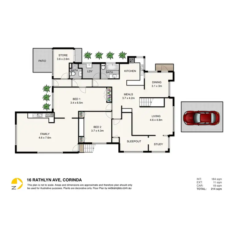 Floorplan of Homely house listing, 16 Rathlyn Avenue, Corinda QLD 4075
