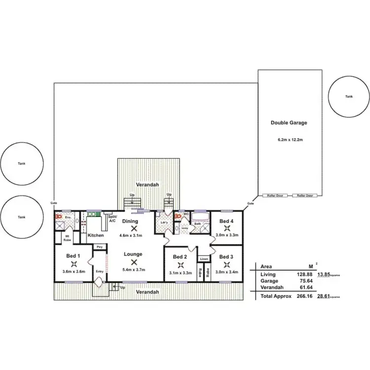 Floorplan of Homely rural property listing, 190 Battans Road, Sedan SA 5353