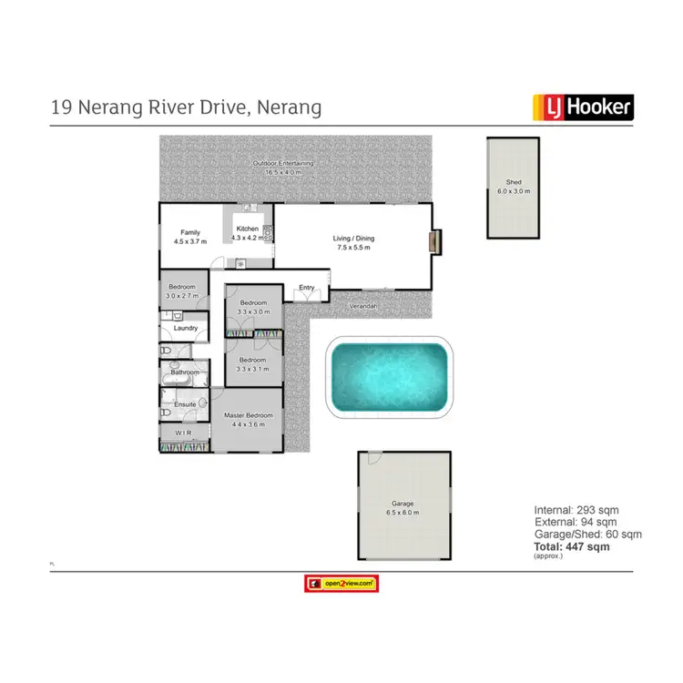 Floorplan of Homely house listing, 19 Nerang River Drive, Nerang QLD 4211