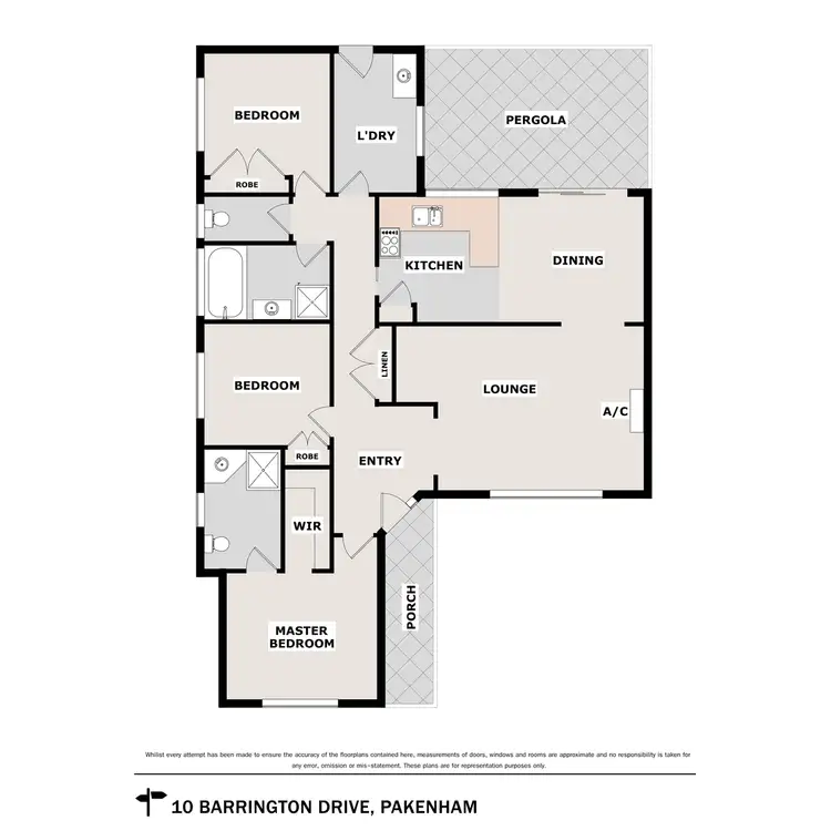 Floorplan of Homely house listing, 10 Barrington Drive, Pakenham VIC 3810