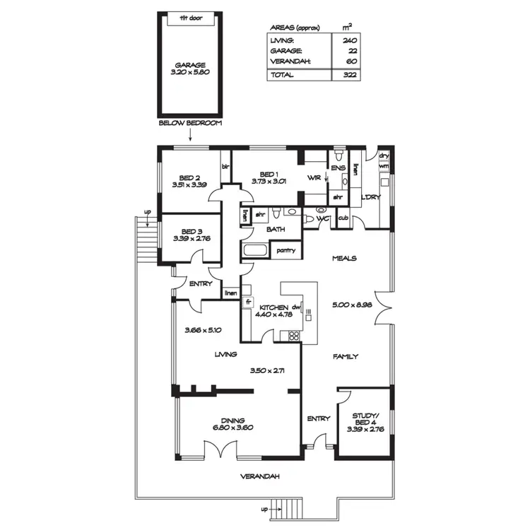 Floorplan of Homely house listing, 40 Mount Osmond Road, Mount Osmond SA 5064
