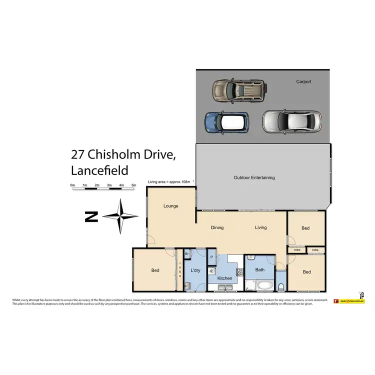 Floorplan of Homely house listing, 27 Chisholm Drive, Lancefield VIC 3435