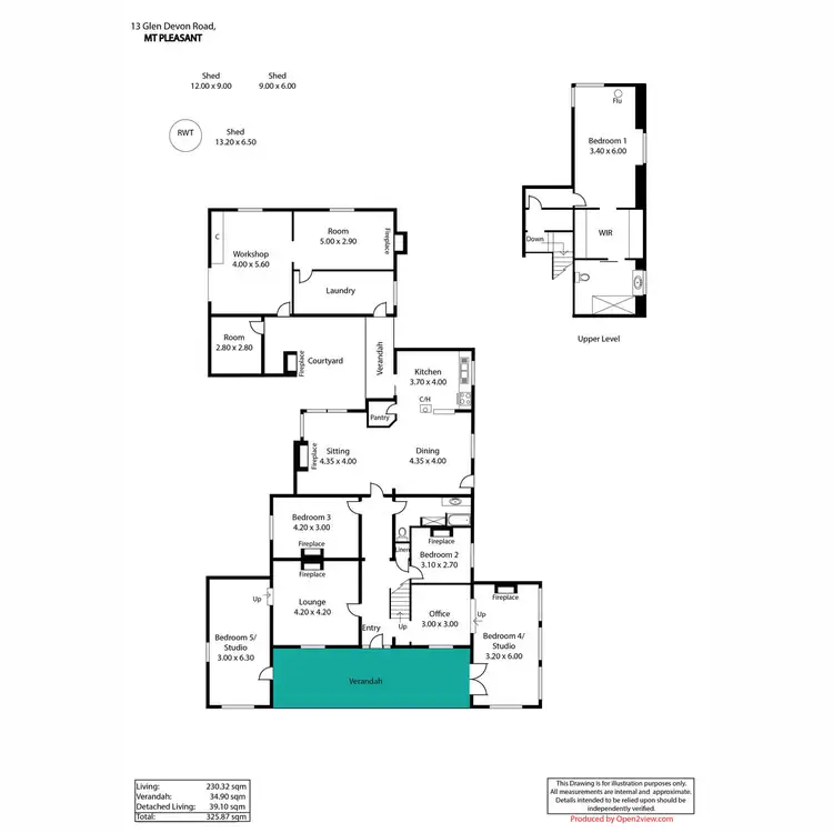 Floorplan of Homely house listing, 13 Glen Devon Road, Mount Pleasant SA 5235