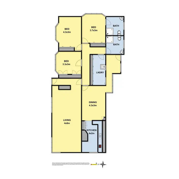 Floorplan of Homely house listing, 21 Hancock Street, Colac VIC 3250