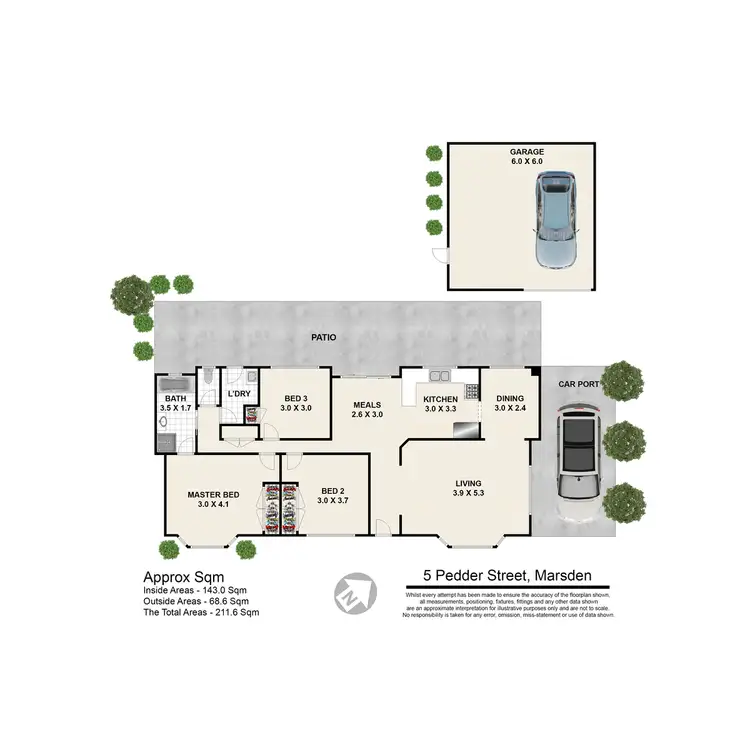 Floorplan of Homely house listing, 5 Pedder Street, Marsden QLD 4132