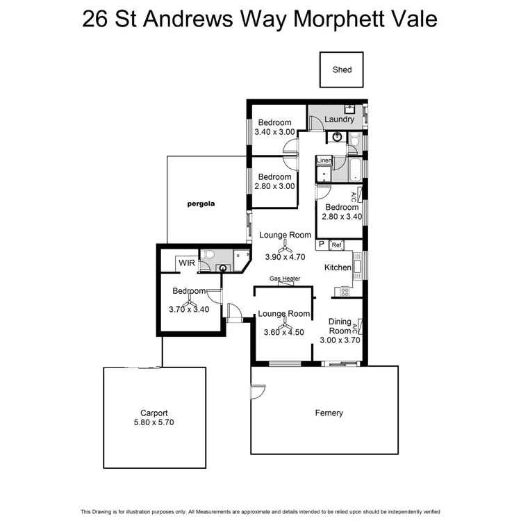 Floorplan of Homely house listing, 26 St Andrews Way, Morphett Vale SA 5162