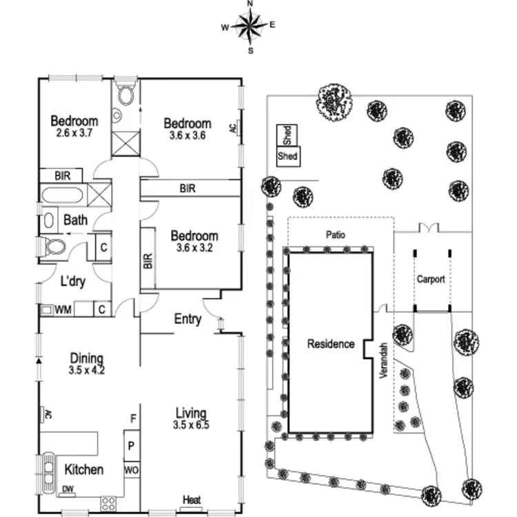 Floorplan of Homely house listing, 25 Lyrebird Drive, Carrum Downs VIC 3201