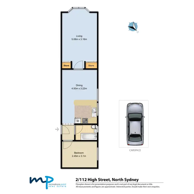 Floorplan of Homely apartment listing, 2/112 High Street, North Sydney NSW 2060