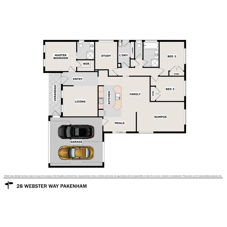 Floorplan of Homely house listing, 28 Webster Way, Pakenham VIC 3810