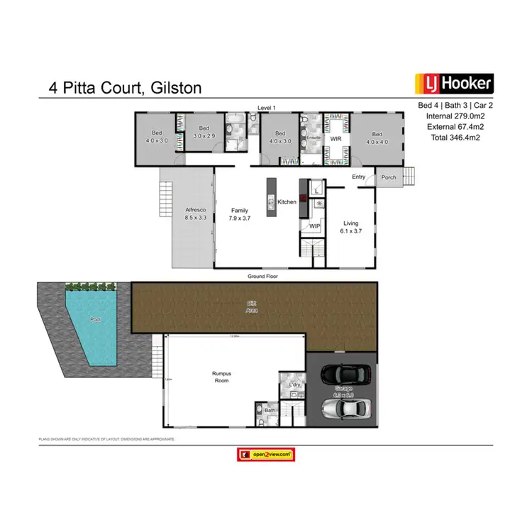 Floorplan of Homely house listing, 4 Pitta Court, Gilston QLD 4211