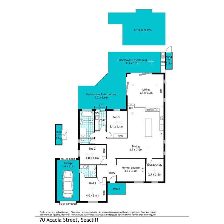 Floorplan of Homely house listing, 70 Acacia Street, Seacliff SA 5049