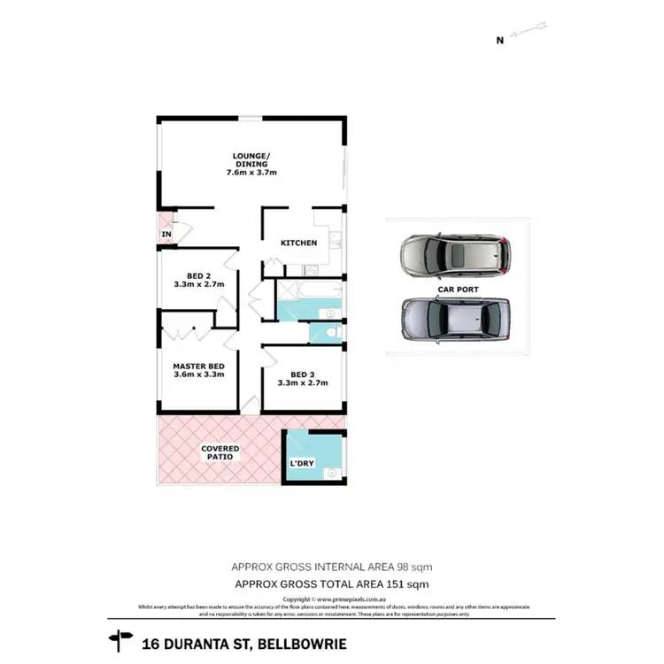 Floorplan of Homely house listing, 16 Duranta Street, Bellbowrie QLD 4070