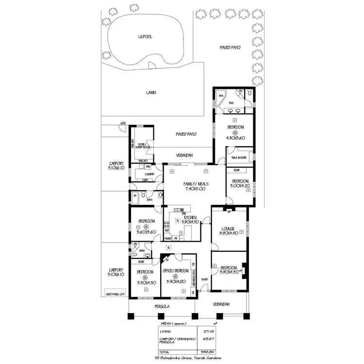 Floorplan of Homely house listing, 18 Bolingbroke Grove, Toorak Gardens SA 5065