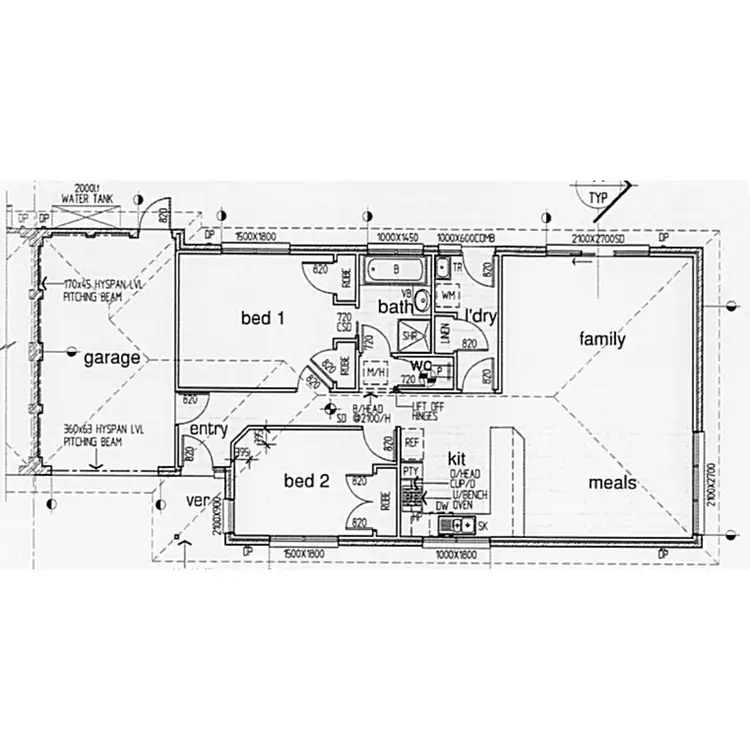 Floorplan of Homely unit listing, Unit 2 - 4 Davine Street, Warragul VIC 3820