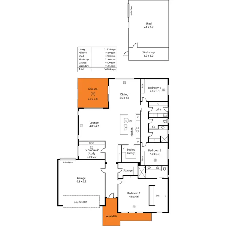 Floorplan of Homely house listing, 21 Winnall Street, Clapham SA 5062