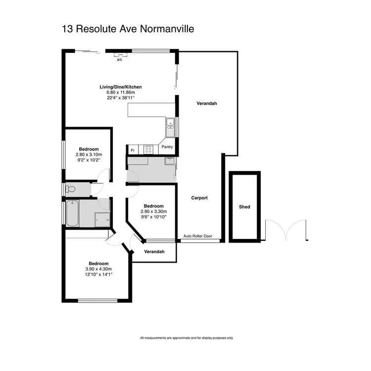 Floorplan of Homely house listing, 13 Resolute Avenue, Normanville SA 5204