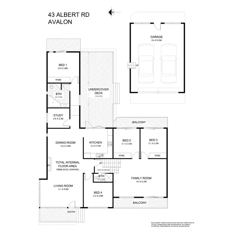Floorplan of Homely house listing, 43 Albert Road, Avalon Beach NSW 2107