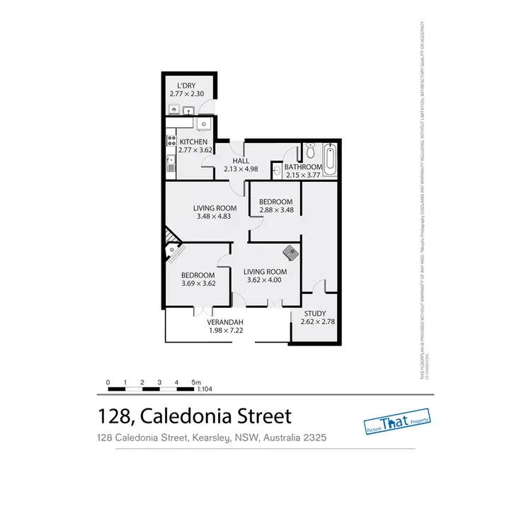 Floorplan of Homely house listing, 128 Caledonia Street, Kearsley NSW 2325