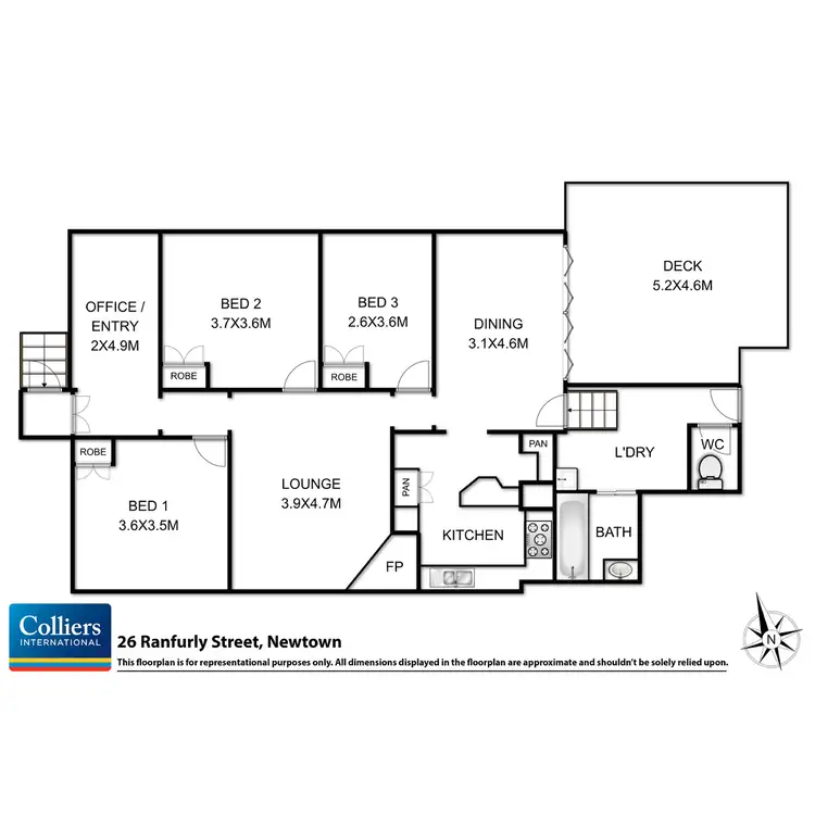 Floorplan of Homely house listing, 26 Ranfurly Street, Newtown QLD 4350