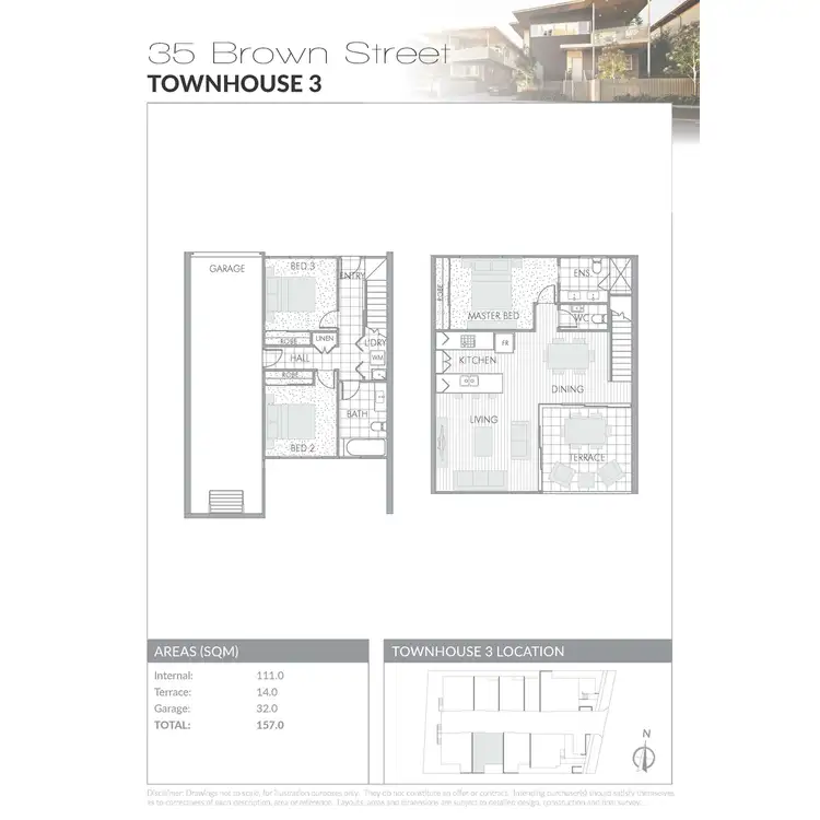 Floorplan of Homely townhouse listing, 3/35 Brown, Camp Hill QLD 4152